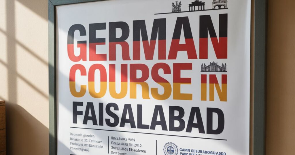 German Course in Faisalabad students studying grammar and vocabulary