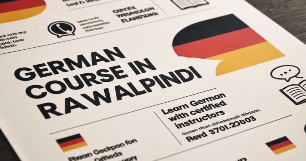 German Course in Rawalpindi classroom with students learning German language basics