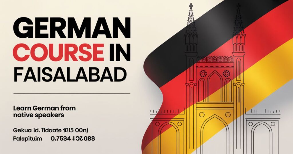 German Course in Faisalabad classroom with students practicing speaking skills