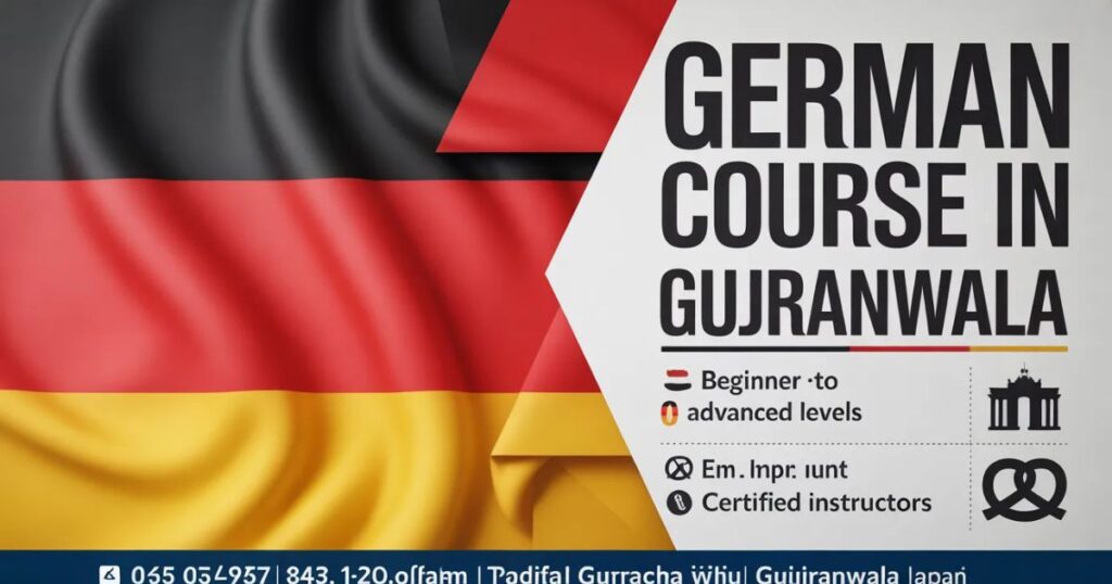 German Course in Gujranwala students practicing speaking skills