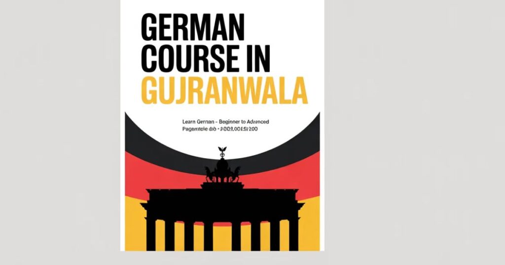 German Course in Gujranwala teacher explaining German grammar
