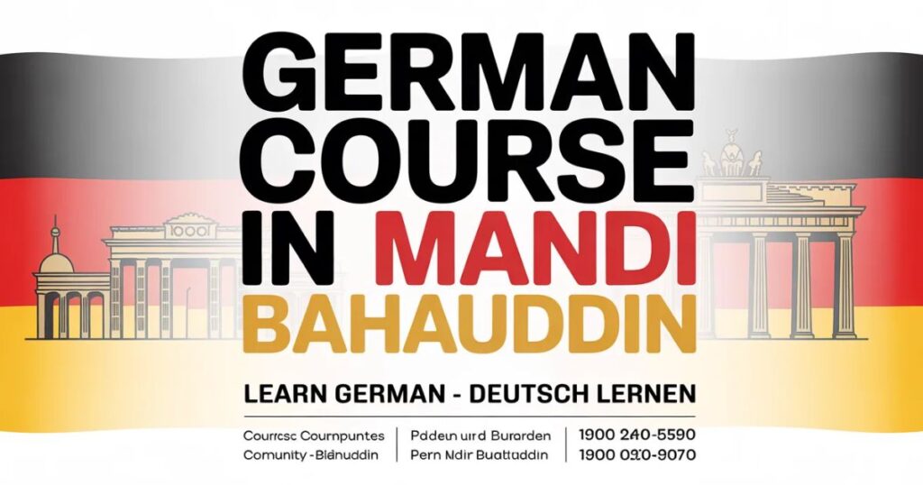 German Course in Mandi Bahauddin teacher explaining grammar to students