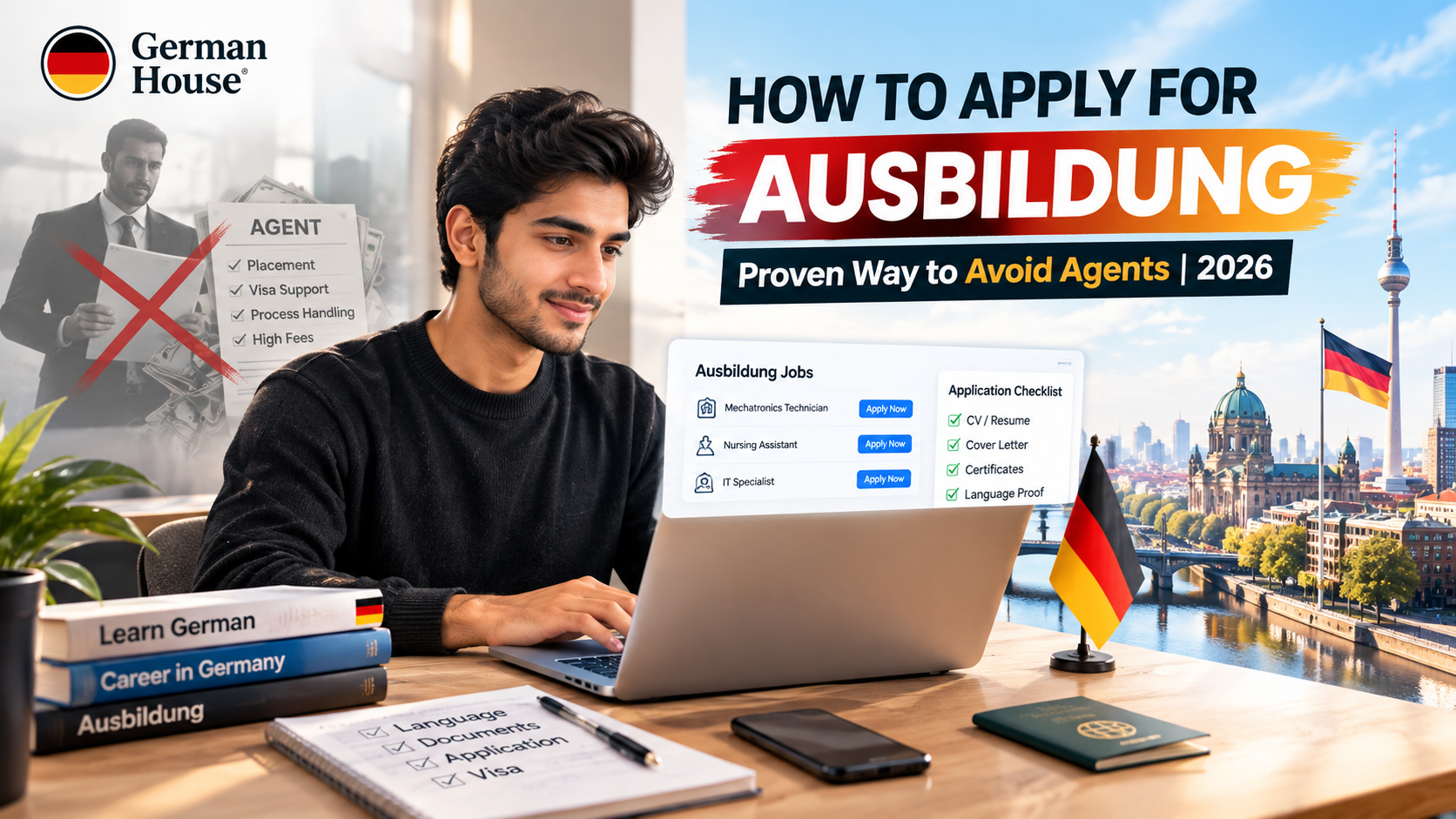 Pakistani student applying for Ausbildung in Germany without an agent